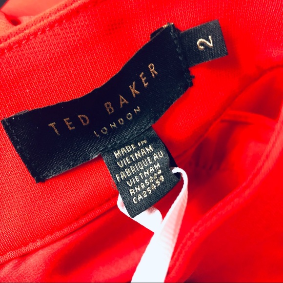 Ted Baker Torriya Ruffle Tunic Dress High Collar Pockets Sleeveless Ted Size 2 - Picture 10 of 13